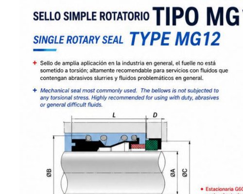 Sello Mecánico Tipo MG12